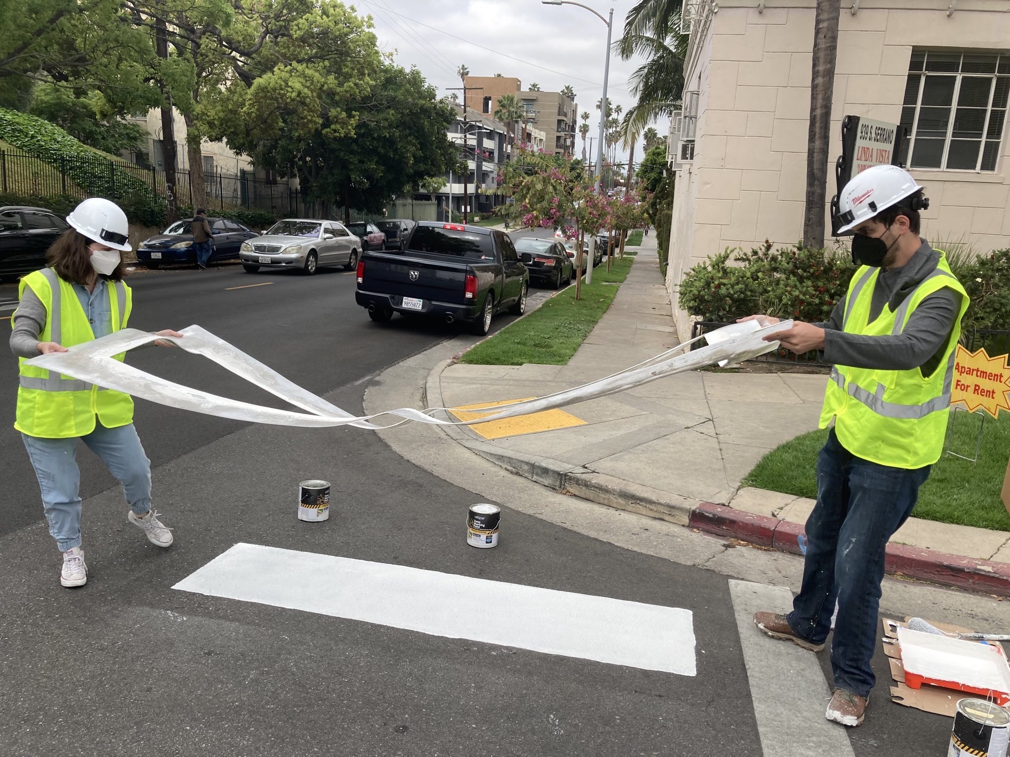 Angelenos Are Taking Street Safety Into Their Own Hands With DIY Crosswalks